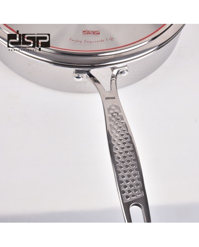 Τηγάνι ανοξείδωτο με καπάκι - 2.7L - CS001-C24 - DSP - 562519