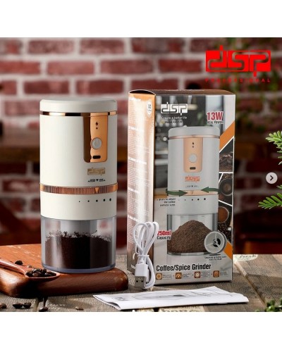 Επαναφορτιζόμενος μύλος άλεσης καφέ - KA3129-White - DSP - 617994