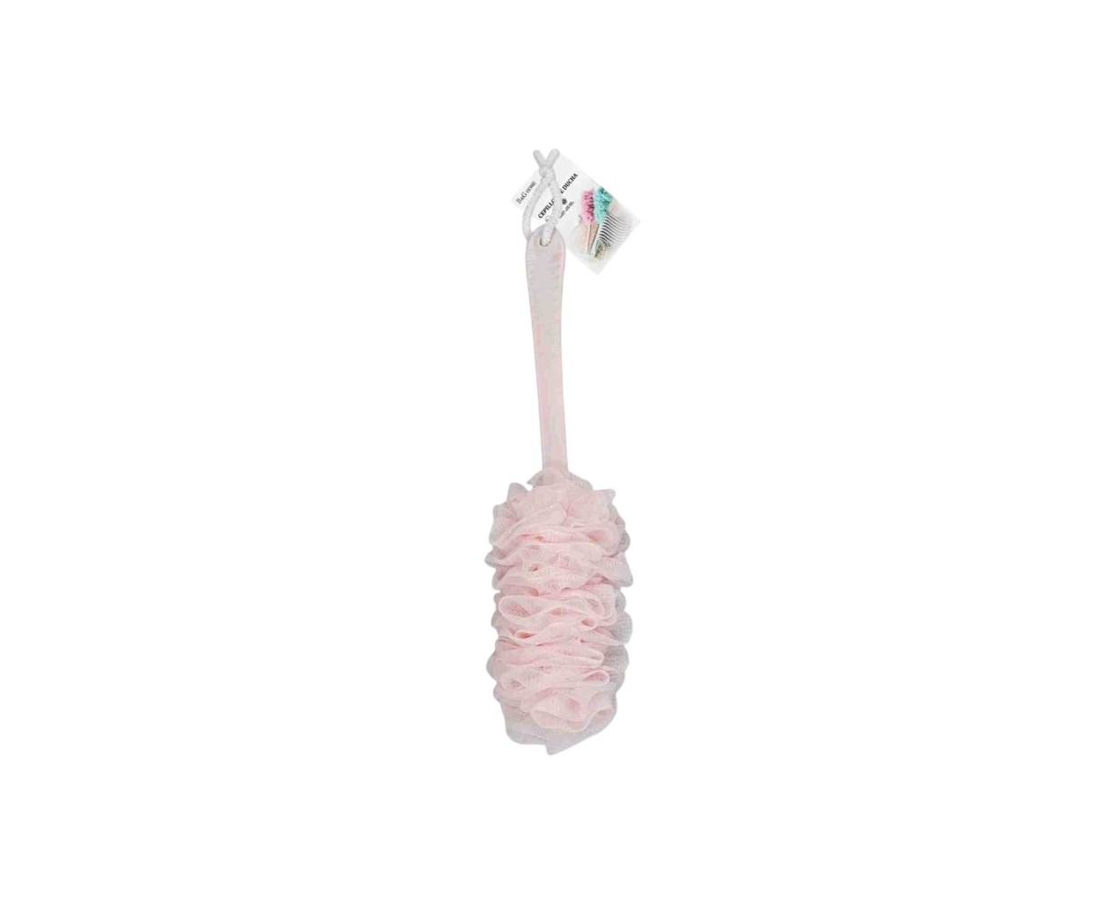 Σφουγγάρι μπάνιου δίχτυ με λαβή - Light Pink - 26186 Σφουγγάρι μπάνιου δίχτυ με λαβή - Light Pink - 26186