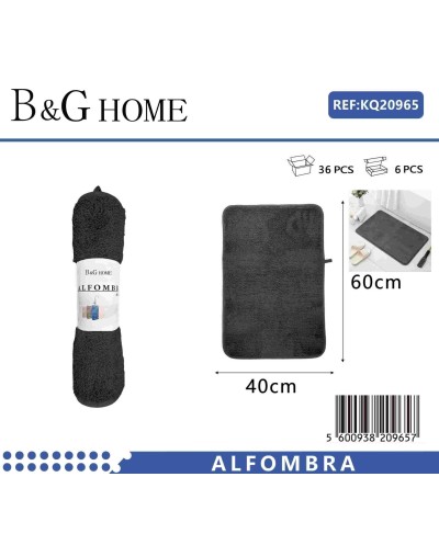 Πατάκι μπάνιου - M0831 - 40x60cm - Black - 20965