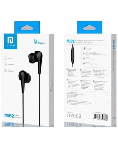 Ενσύρματα ακουστικά - MJ-62 - 705593 - Black