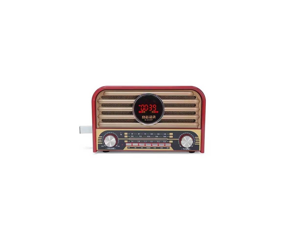 Επαναφορτιζόμενο ραδιόφωνο Retro – M2032BT - 020327