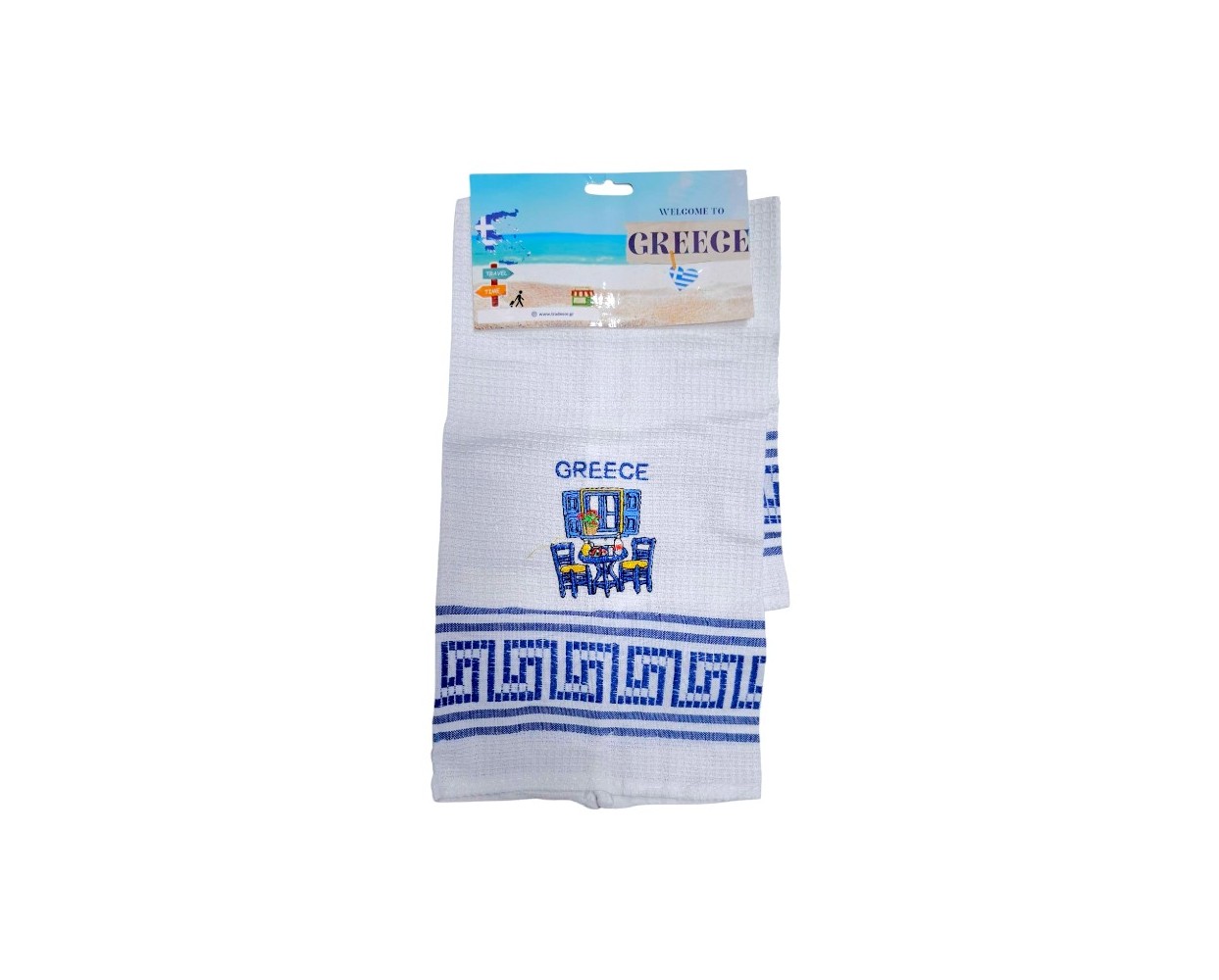 Πετσέτα ποτηρόπανο Souvenir με κέντημα - Σετ 12pcs - Greece - 416297 Πετσέτα ποτηρόπανο Souvenir με κέντημα - Σετ 12pcs - Greece - 416297