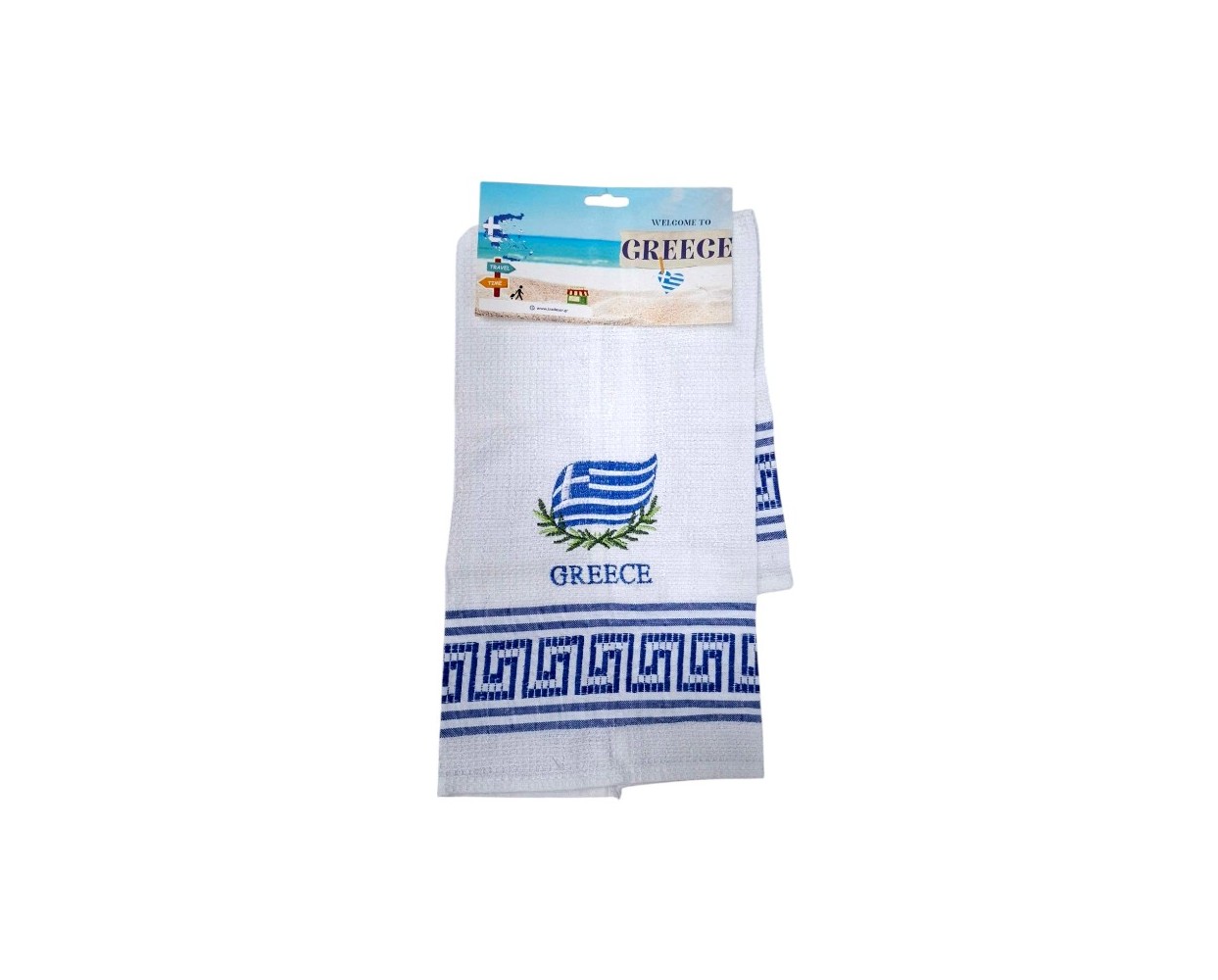 Πετσέτα ποτηρόπανο Souvenir με κέντημα - Σετ 12pcs - Greece - 416174 Πετσέτα ποτηρόπανο Souvenir με κέντημα - Σετ 12pcs - Greece - 416174