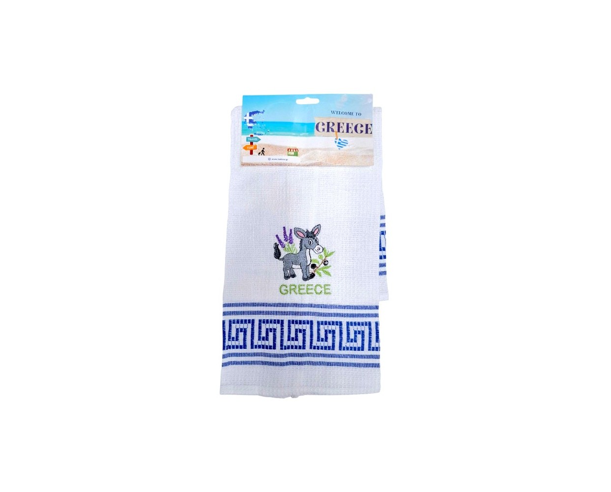 Πετσέτα ποτηρόπανο Souvenir με κέντημα - Σετ 12pcs - Greece - 416143 Πετσέτα ποτηρόπανο Souvenir με κέντημα - Σετ 12pcs - Greece - 416143