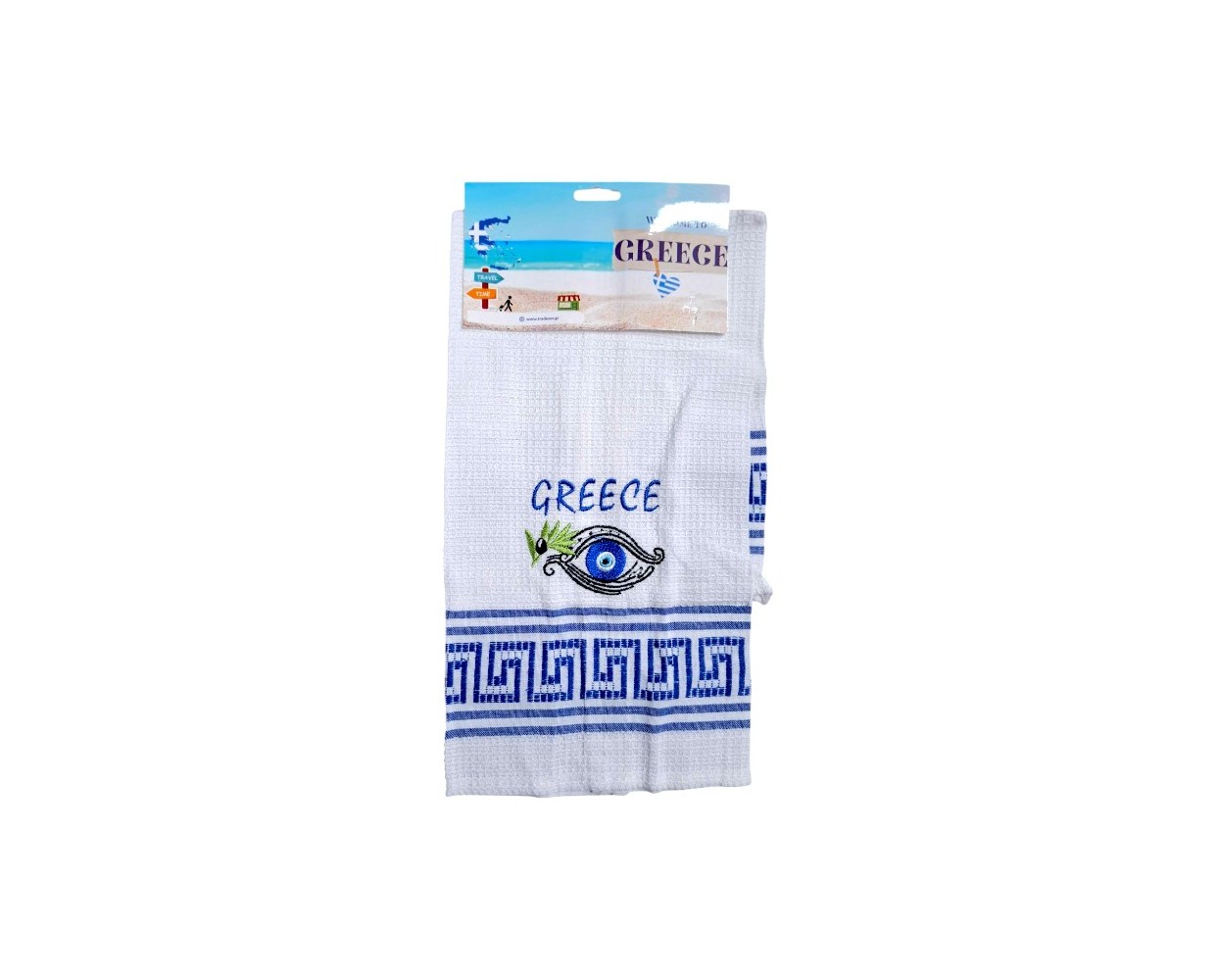 Πετσέτα ποτηρόπανο Souvenir με κέντημα - Σετ 12pcs - Greece - 416105 Πετσέτα ποτηρόπανο Souvenir με κέντημα - Σετ 12pcs - Greece - 416105