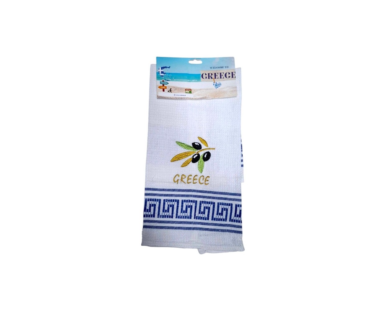 Πετσέτα ποτηρόπανο Souvenir με κέντημα - Σετ 12pcs - Greece - 416099 Πετσέτα ποτηρόπανο Souvenir με κέντημα - Σετ 12pcs - Greece - 416099