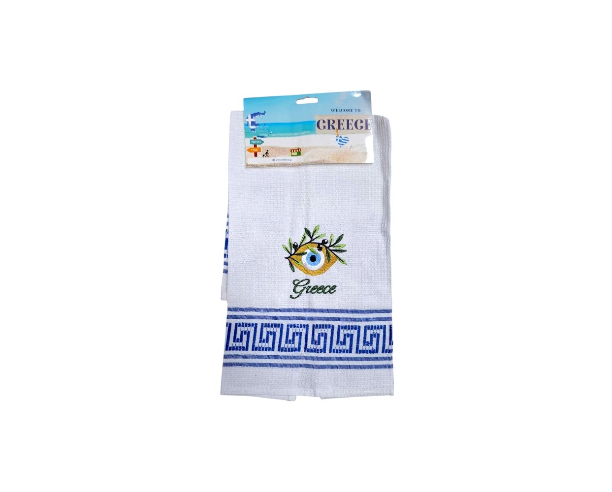 Πετσέτα ποτηρόπανο Souvenir με κέντημα - Σετ 12pcs - Greece - 416013 Πετσέτα ποτηρόπανο Souvenir με κέντημα - Σετ 12pcs - Greece - 416013