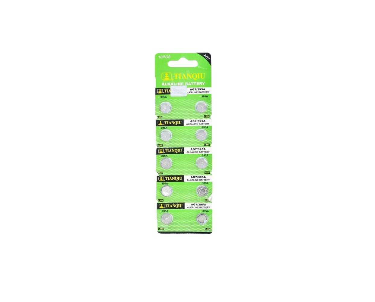 Αλκαλικές μπαταρίες - AG7/LR927H/395A - 1.5V - 10pcs - 681071