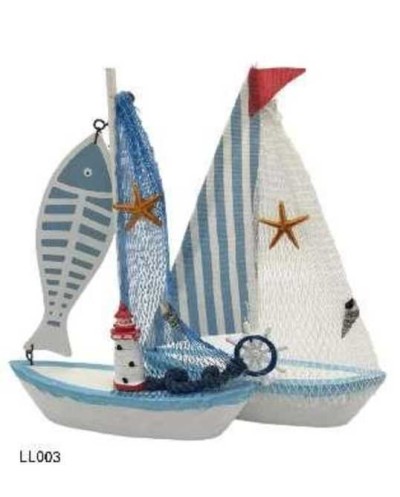Σετ διακοσμητικά Souvenir - Καραβάκι - LL003 - 4 τεμάχια - 921010