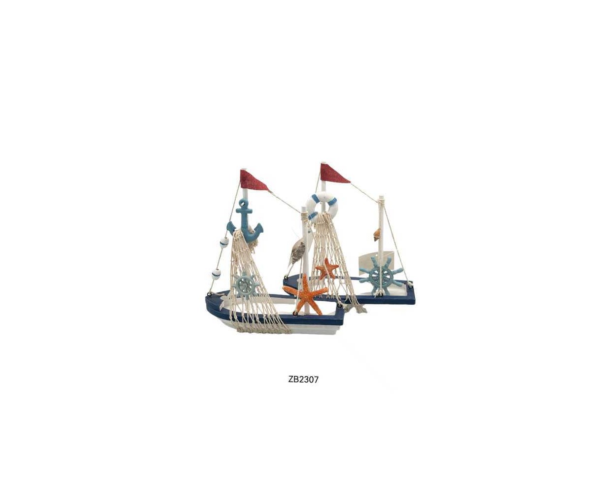 Σετ διακοσμητικά Souvenir - Καραβάκι - 2 τεμάχια - ZB2307 - 921201