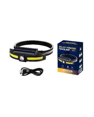 Ηλιακός φακός κεφαλής LED με πάνελ - JS921 - 279306