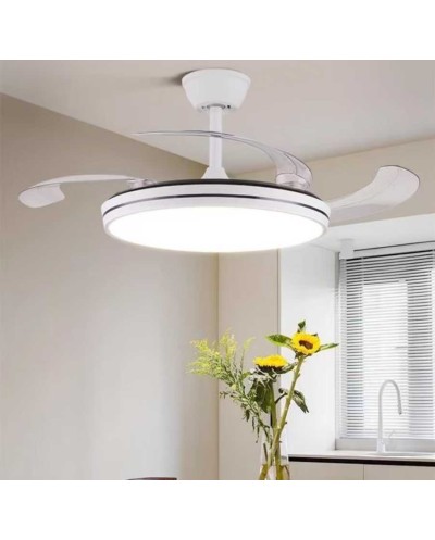 Ανεμιστήρας οροφής & φωτιστικό - DS-8989 - 2*48W - 431590 - White