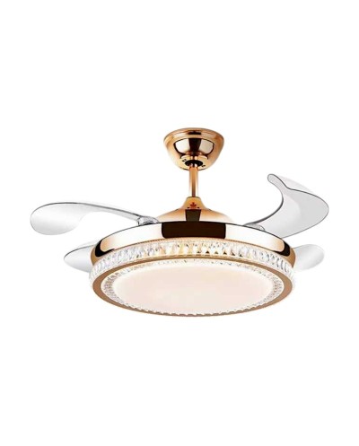 Ανεμιστήρας οροφής & φωτιστικό - DS-6609 - 2*48W - 431613 - Gold