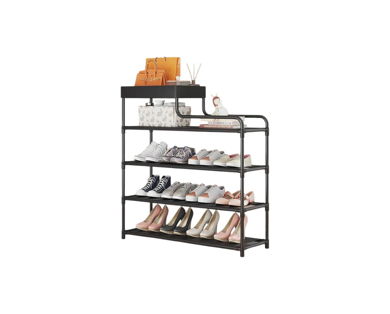 Ραφιέρα παπουτσιών 5 επιπέδων - YY8802-1 - 521797 - Black