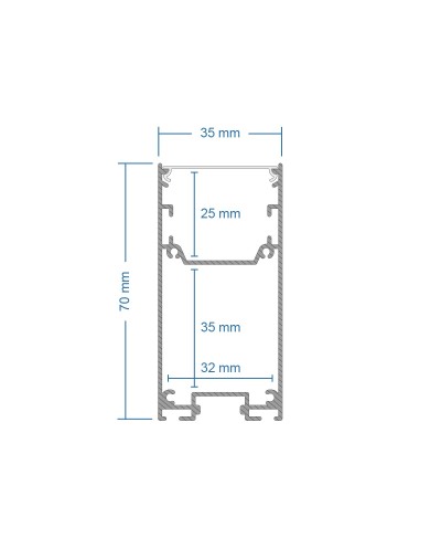 GLOBOSTAR® ALP-CORNER-SIDE90 LUMILINE 61767 Επιφανειακό /