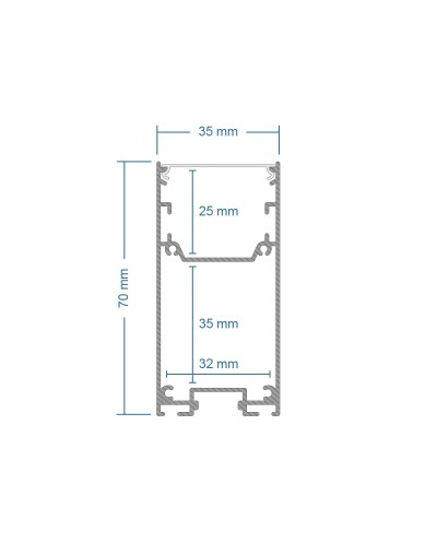GLOBOSTAR® ALP-CORNER-SIDE90 LUMILINE 61768 Επιφανειακό /
