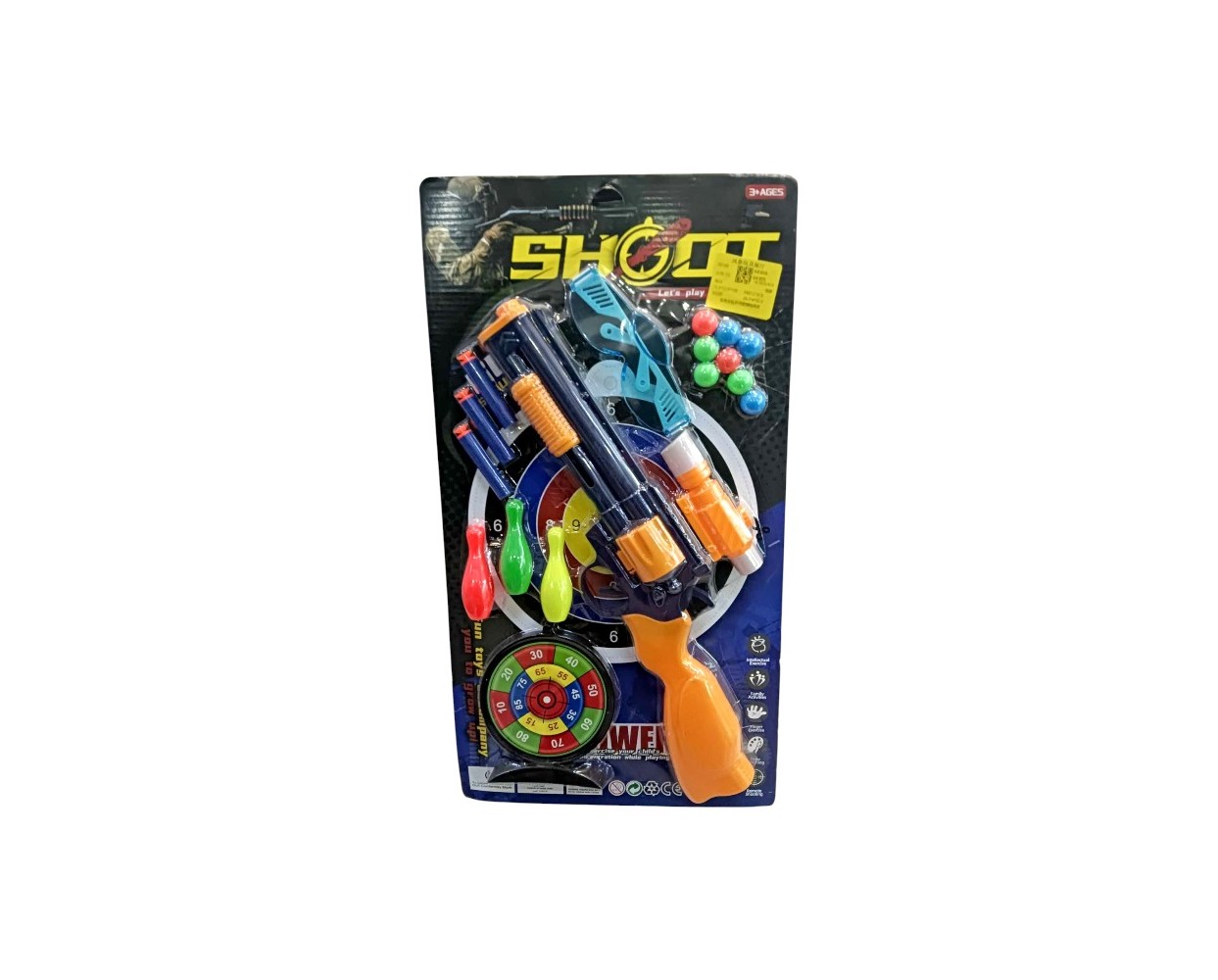 Παιδικό όπλο στόχου με μαλακές σφαίρες - Soft Gun - 579-72 - 215602 Παιδικό όπλο στόχου με μαλακές σφαίρες - Soft Gun - 579-72 - 215602