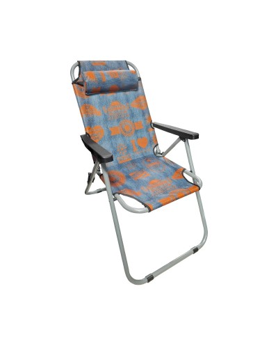 Πτυσσόμενη καρέκλα camping - 1680NZ - 241804 - Blue/Orange