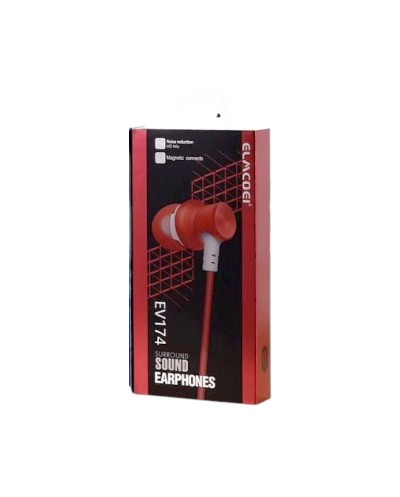 Ενσύρματα ακουστικά - EV-174 - 551212 - Red