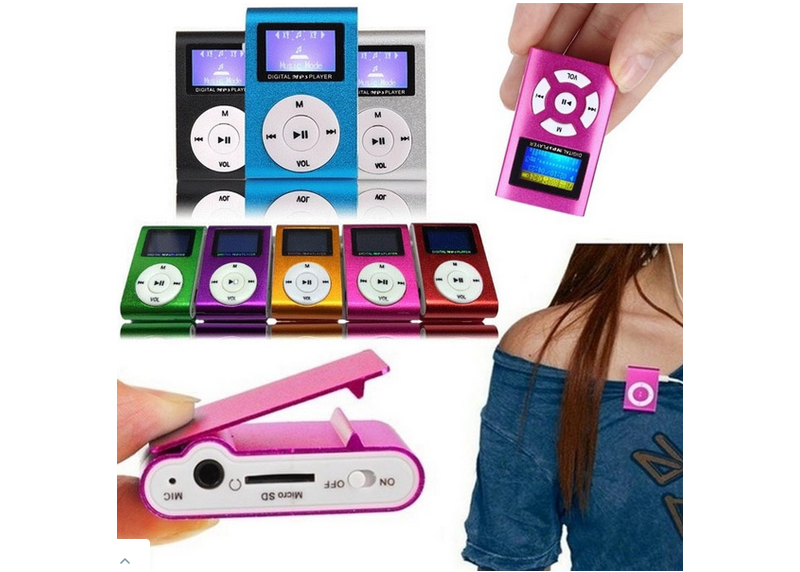 Mini MP3 Player με Οθόνη, Υποδοχή Κάρτας SD/MP3 - Ράδιο EZRA MP3-2 PINK